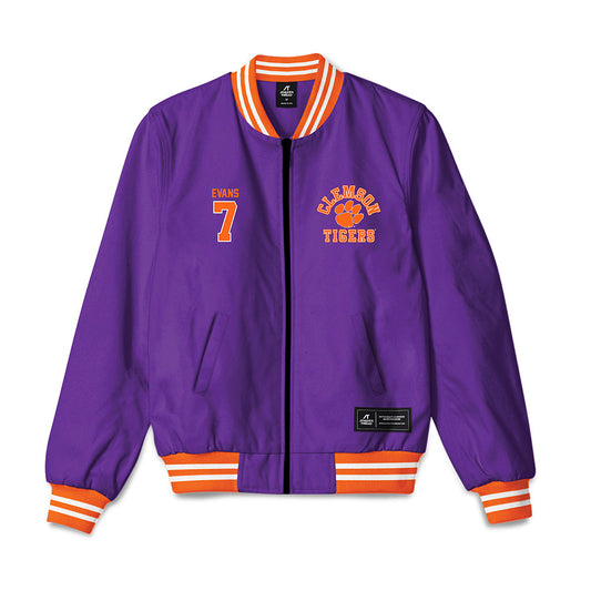 Clemson - NCAA Women's Basketball : Summah Evans - Bomber Jacket-0