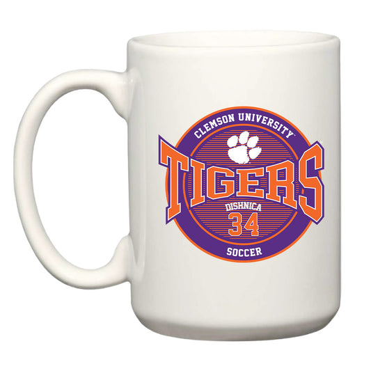 Clemson - NCAA Men's Soccer : Samir Dishnica - Coffee Mug