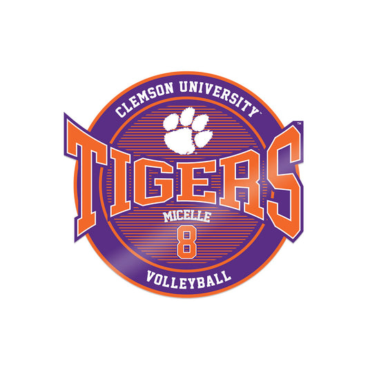 Clemson - NCAA Women's Volleyball : Becca Micelle Micelle - Sticker