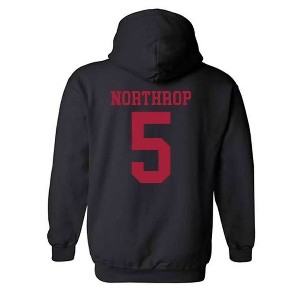 WSU - NCAA Baseball : Kyler Northrop - Classic Shersey Hooded Sweatshirt-1