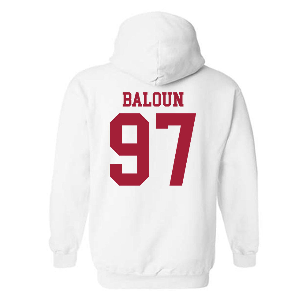 WSU - NCAA Football : Max Baloun - Classic Shersey Hooded Sweatshirt-1
