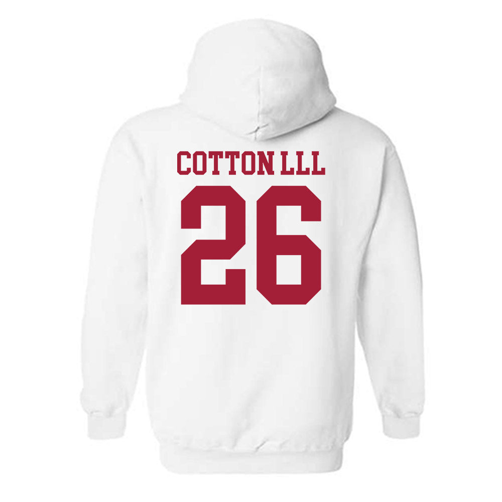 WSU - NCAA Football : Tyrone Cotton lll - Classic Shersey Hooded Sweatshirt-1