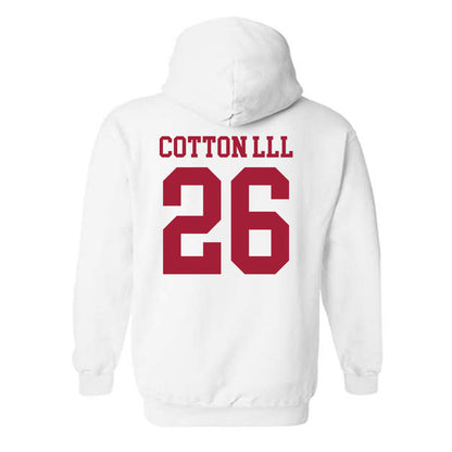 WSU - NCAA Football : Tyrone Cotton lll - Classic Shersey Hooded Sweatshirt-1