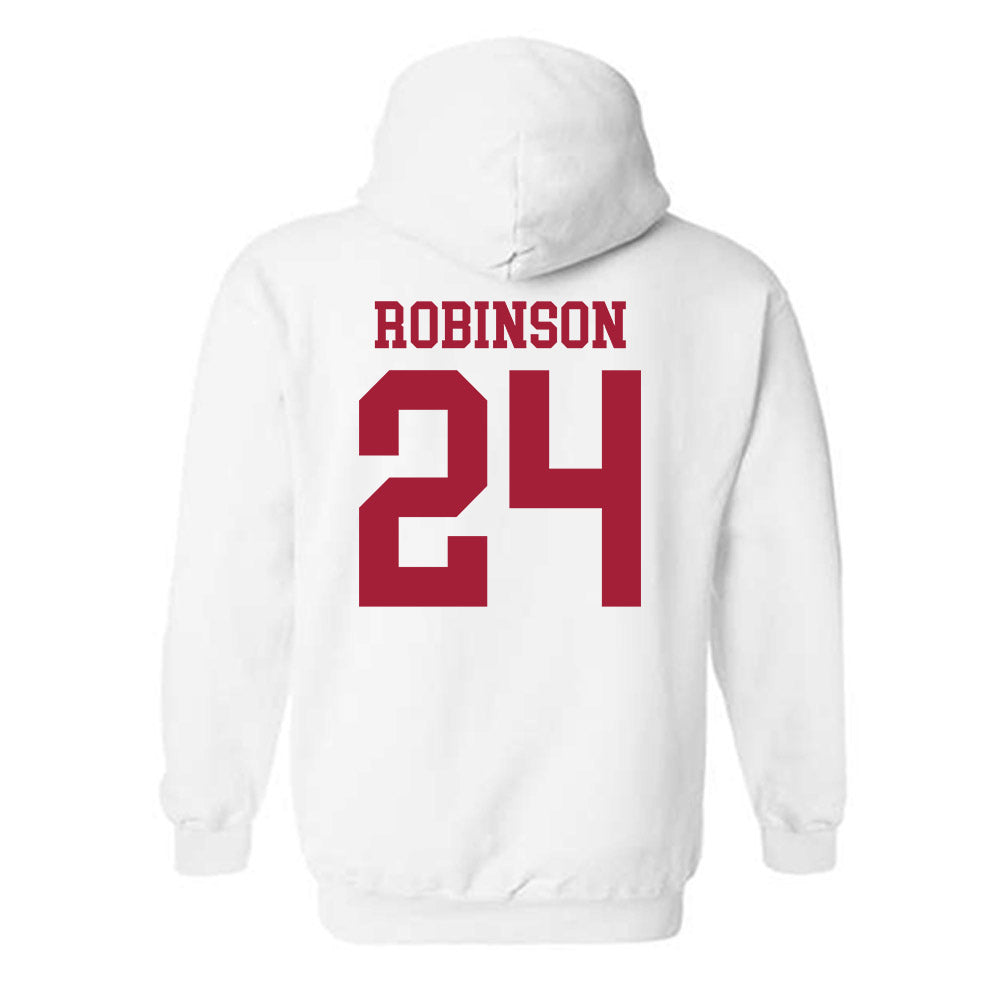 WSU - NCAA Men's Basketball : Dominik Robinson - Classic Shersey Hooded Sweatshirt-1