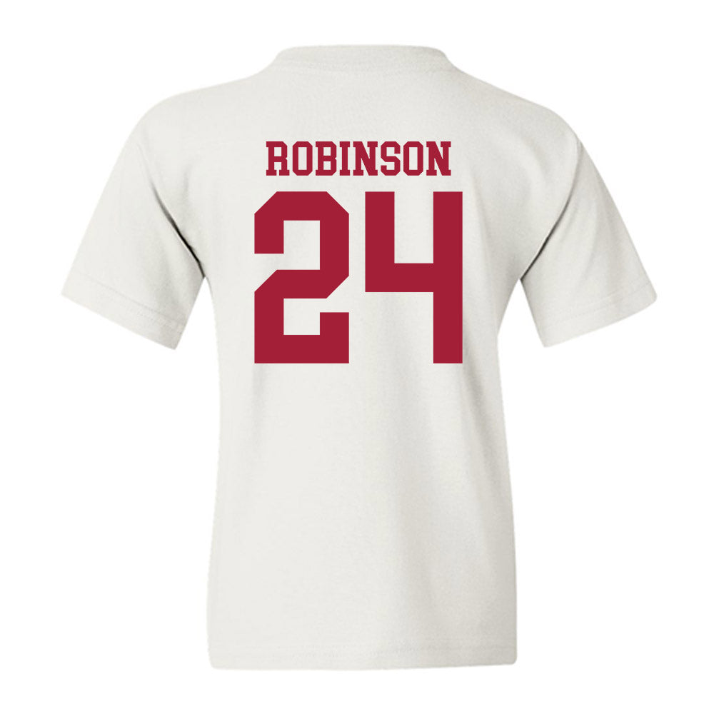 WSU - NCAA Men's Basketball : Dominik Robinson - Classic Shersey Youth T-Shirt-1