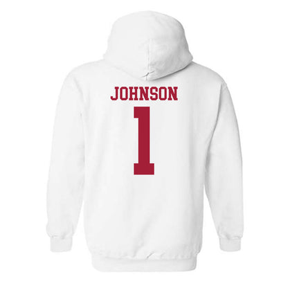 WSU - NCAA Football : Angel Johnson - Classic Shersey Hooded Sweatshirt-1