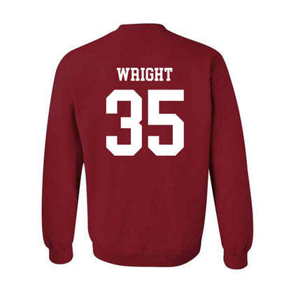 WSU - NCAA Football : Erimus Wright - Classic Shersey Crewneck Sweatshirt-1