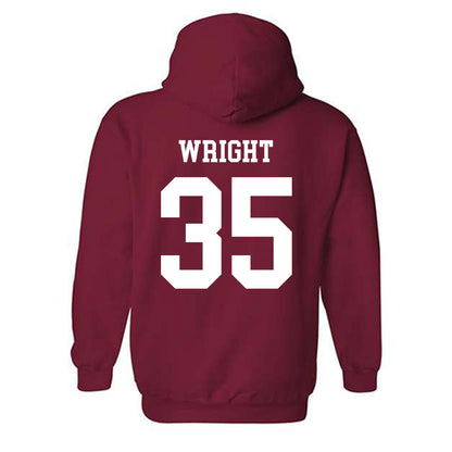 WSU - NCAA Football : Erimus Wright - Classic Shersey Hooded Sweatshirt-1