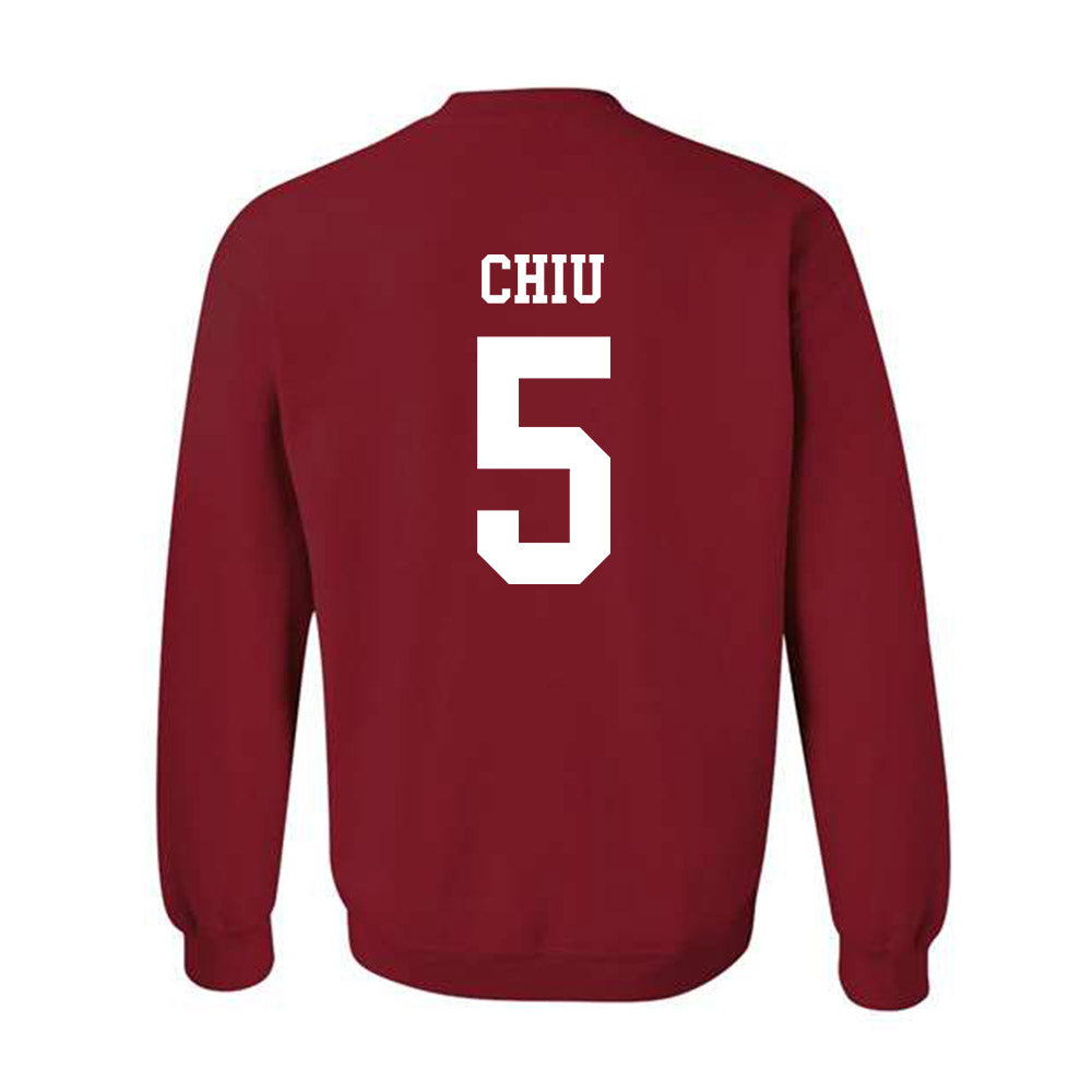 WSU - NCAA Women's Basketball : Jean Chiu - Classic Shersey Crewneck Sweatshirt-1