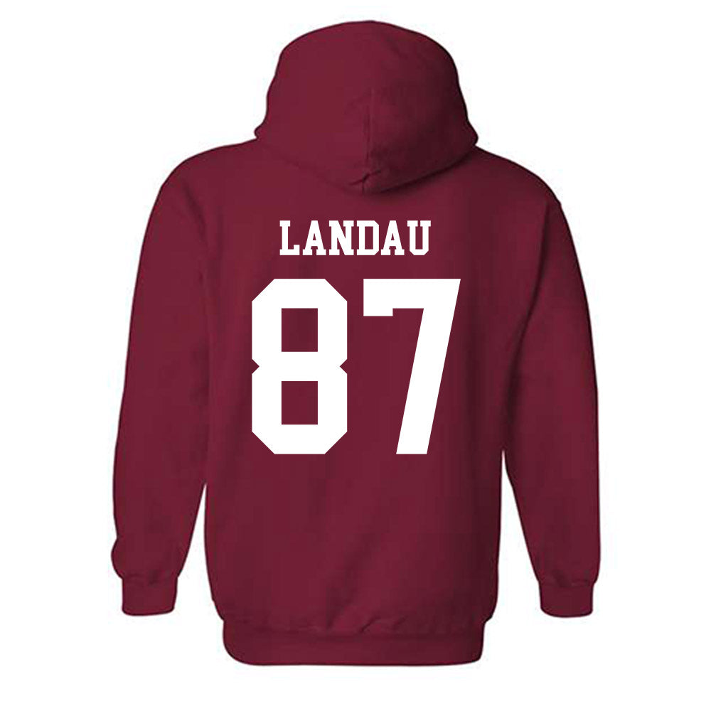 WSU - NCAA Football : Cash Landau - Classic Shersey Hooded Sweatshirt-1