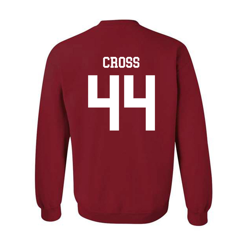 WSU - NCAA Baseball : Brock Cross - Classic Shersey Crewneck Sweatshirt-1