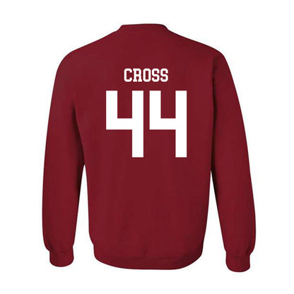 WSU - NCAA Baseball : Brock Cross - Classic Shersey Crewneck Sweatshirt-1