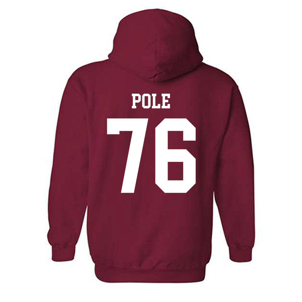 WSU - NCAA Football : Esa Pole - Classic Shersey Hooded Sweatshirt-1