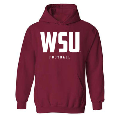 WSU - NCAA Football : Esa Pole - Classic Shersey Hooded Sweatshirt-0