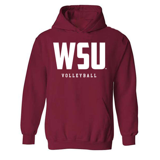 WSU - NCAA Women's Volleyball : Tinons Munar Galmes - Classic Shersey Hooded Sweatshirt-0