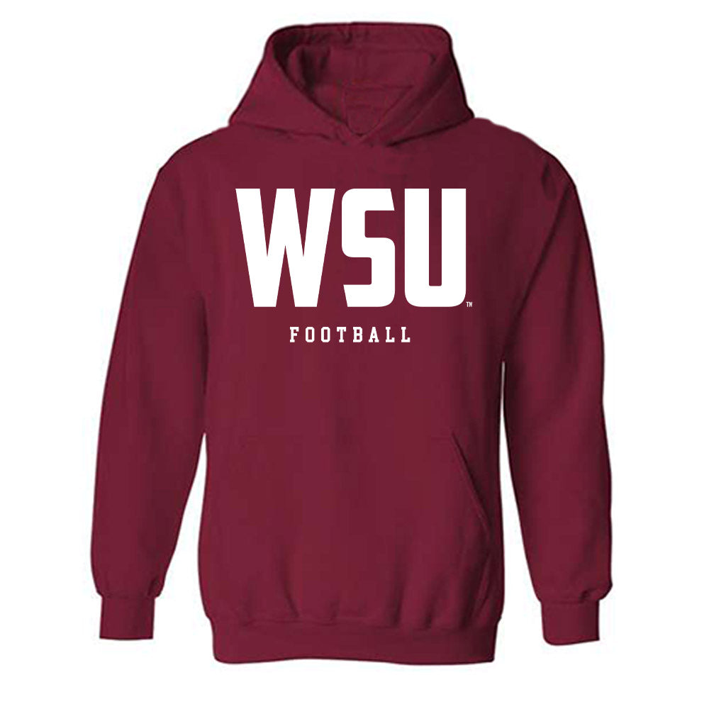 WSU - NCAA Football : Michael Hughes - Classic Shersey Hooded Sweatshirt