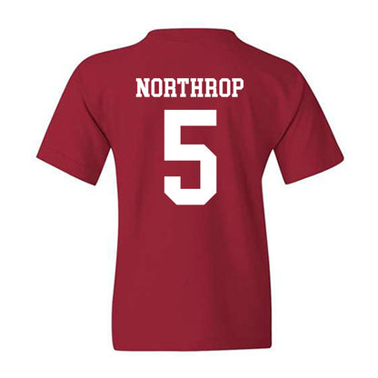 WSU - NCAA Baseball : Kyler Northrop - Classic Fashion Shersey Youth T-Shirt-1