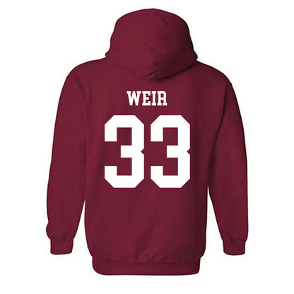 WSU - NCAA Football : Cameron Weir - Classic Fashion Shersey Hooded Sweatshirt-1