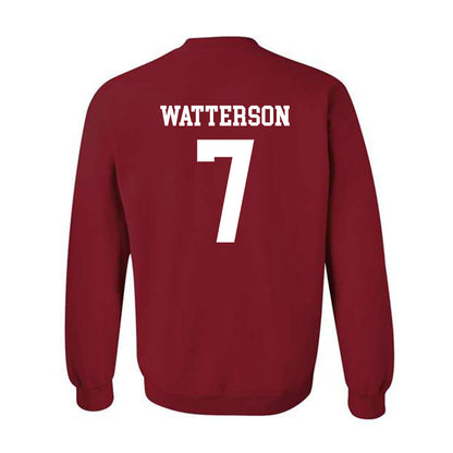 WSU - NCAA Baseball : Cole Watterson - Classic Fashion Shersey Crewneck Sweatshirt-1