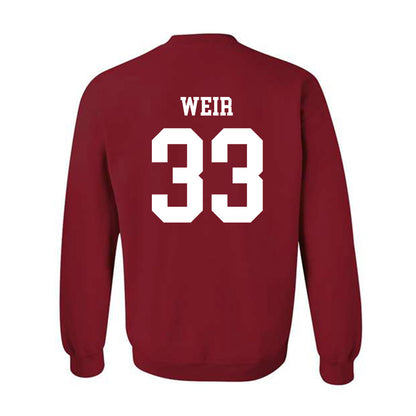 WSU - NCAA Football : Cameron Weir - Classic Fashion Shersey Crewneck Sweatshirt-1