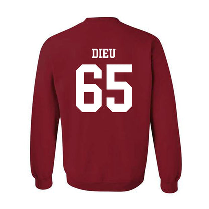 WSU - NCAA Football : Brock Dieu - Classic Fashion Shersey Crewneck Sweatshirt-1