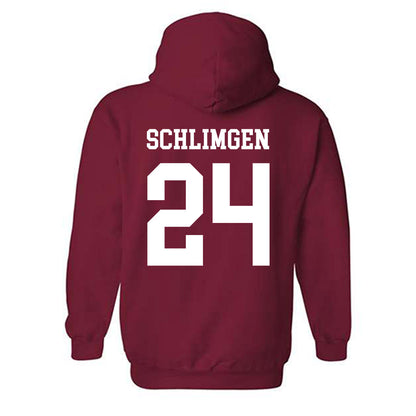 WSU - NCAA Football : Sullivan Schlimgen - Classic Fashion Shersey Hooded Sweatshirt-1