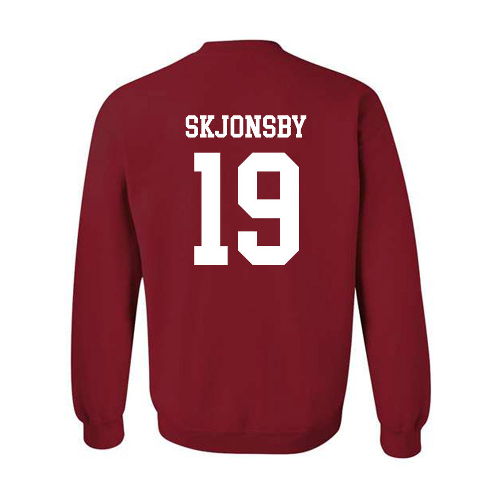 WSU - NCAA Baseball : Ryan Skjonsby - Classic Fashion Shersey Crewneck Sweatshirt-1