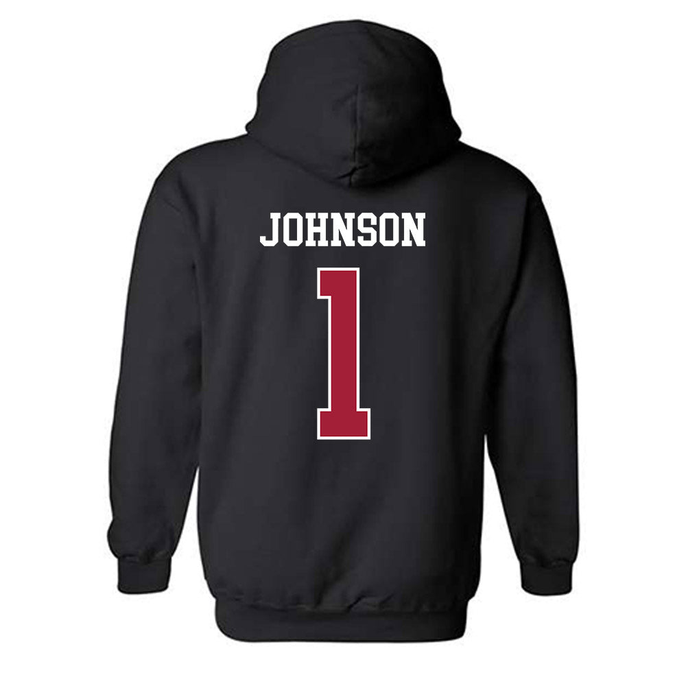 WSU - NCAA Football : Angel Johnson - Classic Fashion Shersey Hooded Sweatshirt-1
