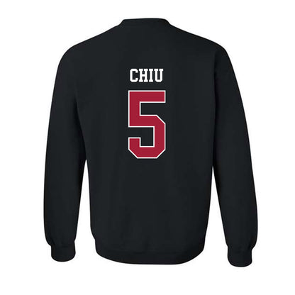 WSU - NCAA Women's Basketball : Jean Chiu - Classic Fashion Shersey Crewneck Sweatshirt-1