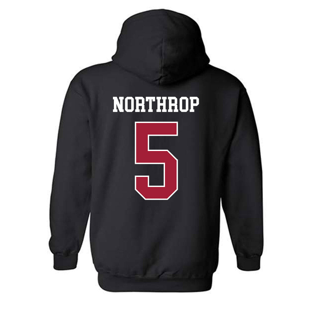 WSU - NCAA Baseball : Kyler Northrop - Classic Fashion Shersey Hooded Sweatshirt-1