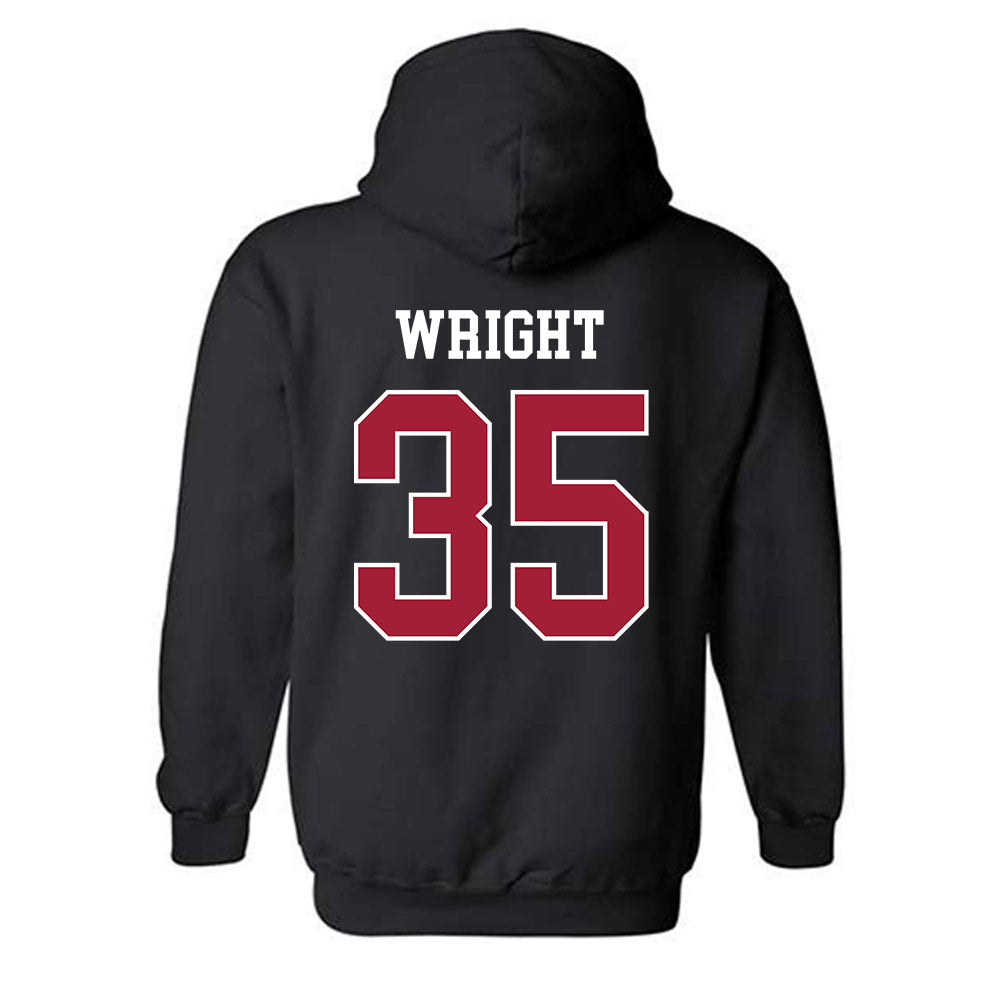 WSU - NCAA Football : Erimus Wright - Classic Fashion Shersey Hooded Sweatshirt-1