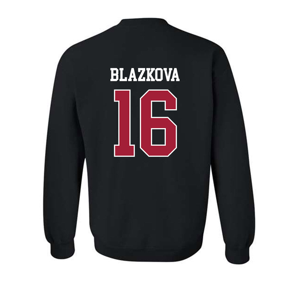 WSU - NCAA Women's Volleyball : Lucie Blazkova - Classic Fashion Shersey Crewneck Sweatshirt-1