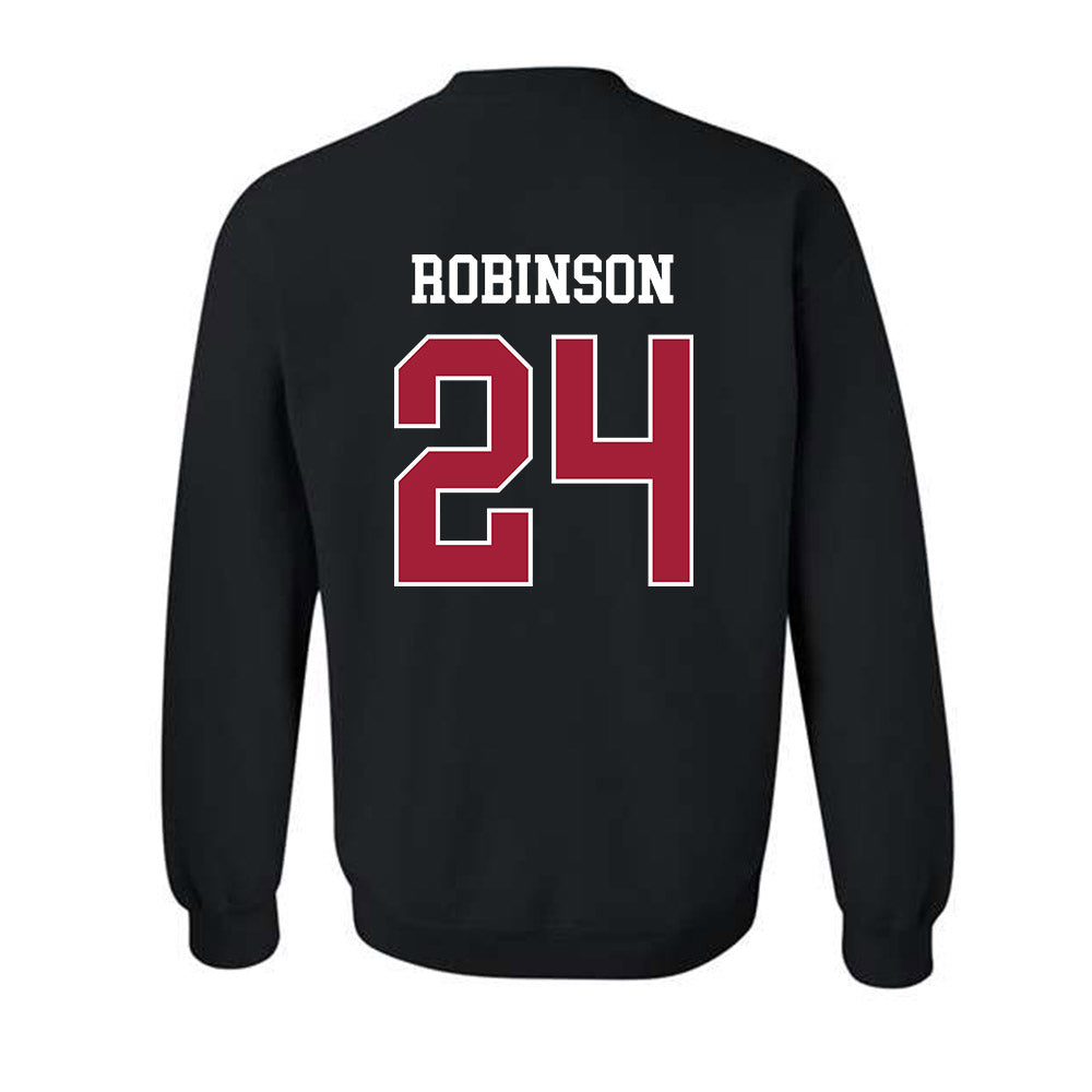 WSU - NCAA Men's Basketball : Dominik Robinson - Classic Fashion Shersey Crewneck Sweatshirt-1