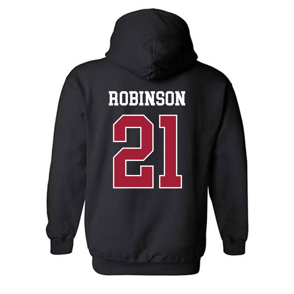 WSU - NCAA Baseball : Dustin Robinson - Classic Fashion Shersey Hooded Sweatshirt-1