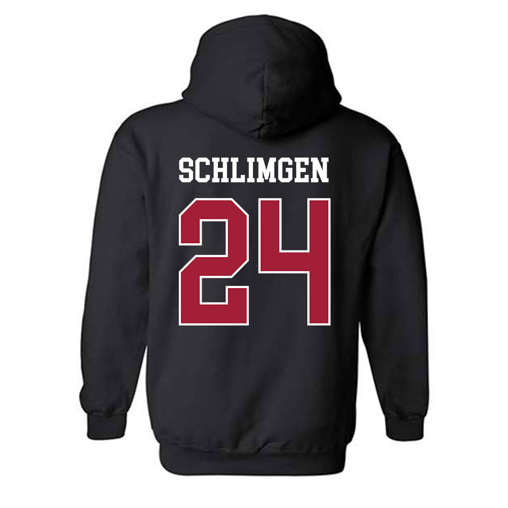 WSU - NCAA Football : Sullivan Schlimgen - Classic Fashion Shersey Hooded Sweatshirt-1