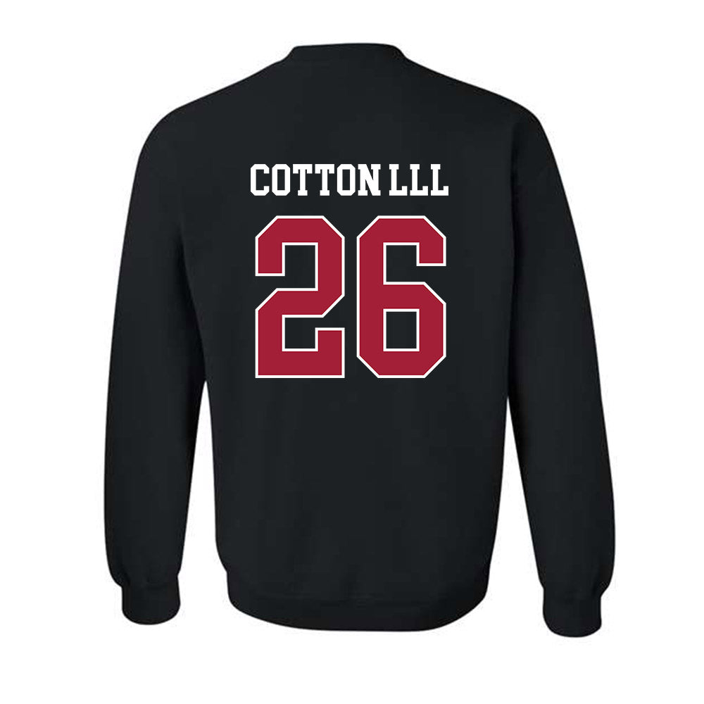 WSU - NCAA Football : Tyrone Cotton lll - Classic Fashion Shersey Crewneck Sweatshirt-1