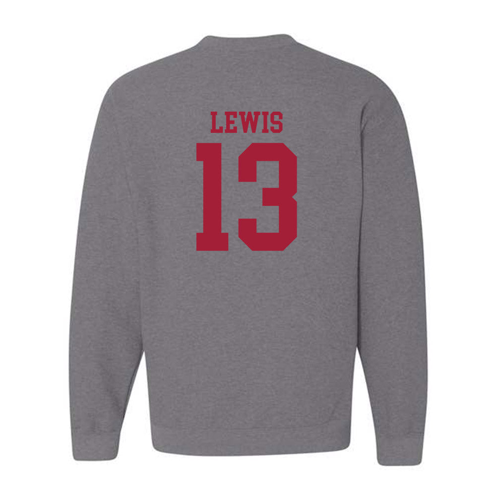 WSU - NCAA Baseball : Nick Lewis - Classic Fashion Shersey Crewneck Sweatshirt-1