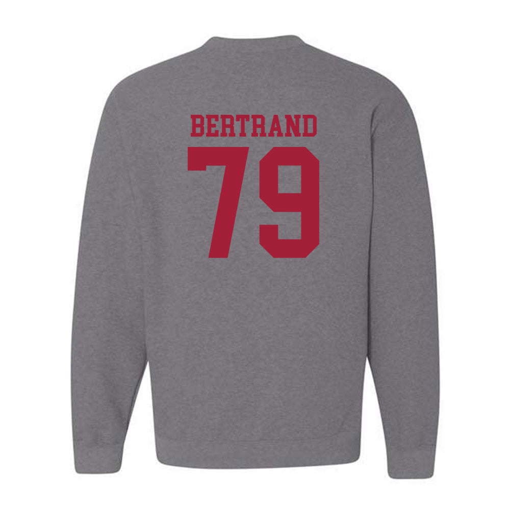 WSU - NCAA Football : Turner Bertrand - Classic Fashion Shersey Crewneck Sweatshirt-1
