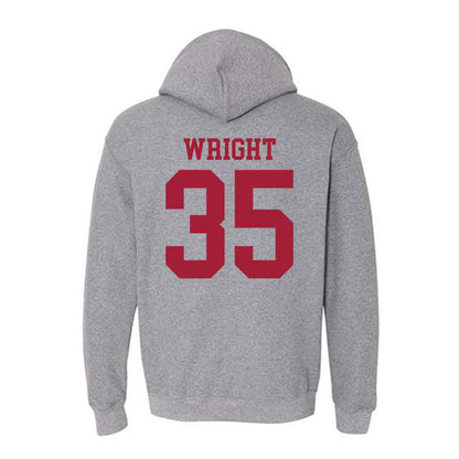 WSU - NCAA Football : Erimus Wright - Classic Fashion Shersey Hooded Sweatshirt-1