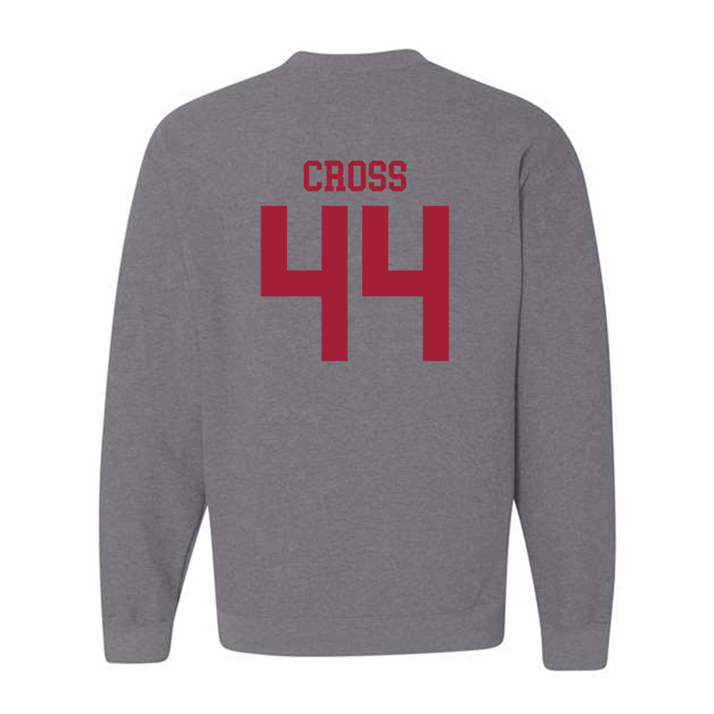 WSU - NCAA Baseball : Brock Cross - Classic Fashion Shersey Crewneck Sweatshirt-1