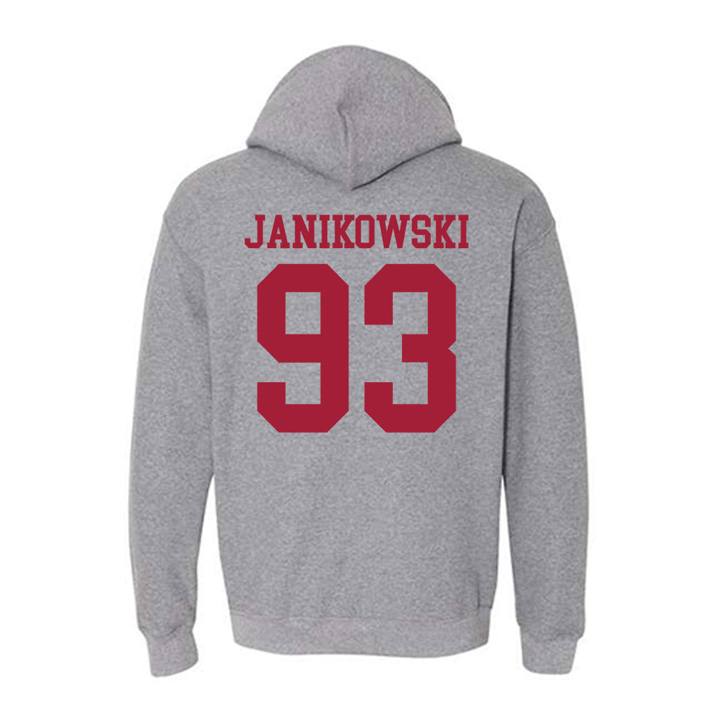 WSU - NCAA Football : Jack Janikowski - Classic Fashion Shersey Hooded Sweatshirt-1