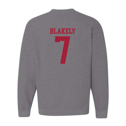 WSU - NCAA Men's Basketball : Dieume Blakely - Classic Fashion Shersey Crewneck Sweatshirt-1