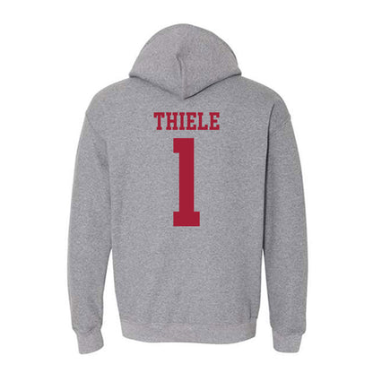 WSU - NCAA Baseball : Luke Thiele - Classic Fashion Shersey Hooded Sweatshirt-1