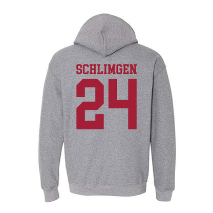 WSU - NCAA Football : Sullivan Schlimgen - Classic Fashion Shersey Hooded Sweatshirt-1