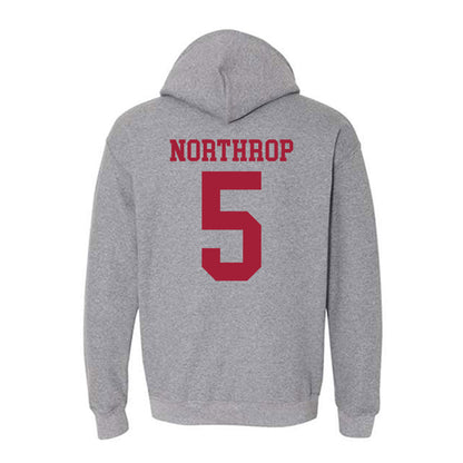 WSU - NCAA Baseball : Kyler Northrop - Classic Fashion Shersey Hooded Sweatshirt-1