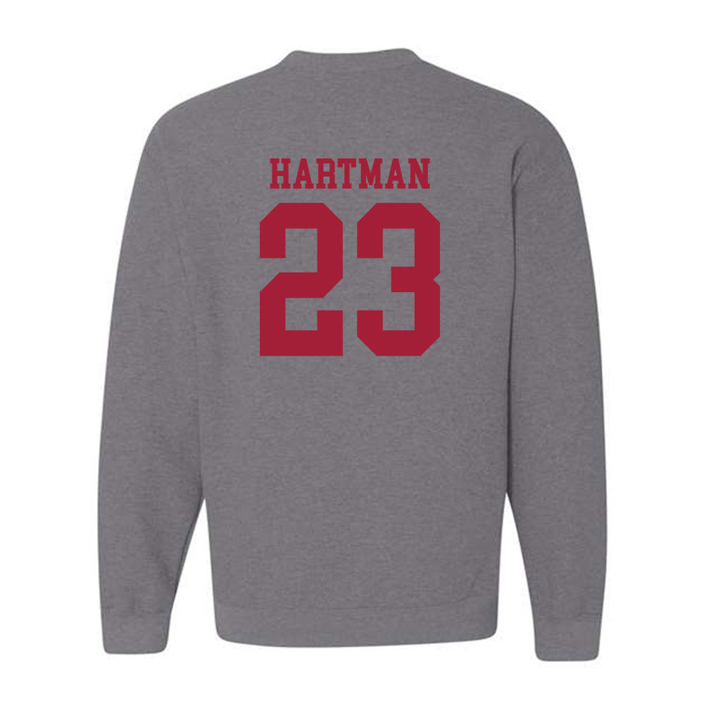 WSU - NCAA Baseball : Max Hartman - Classic Fashion Shersey Crewneck Sweatshirt-1