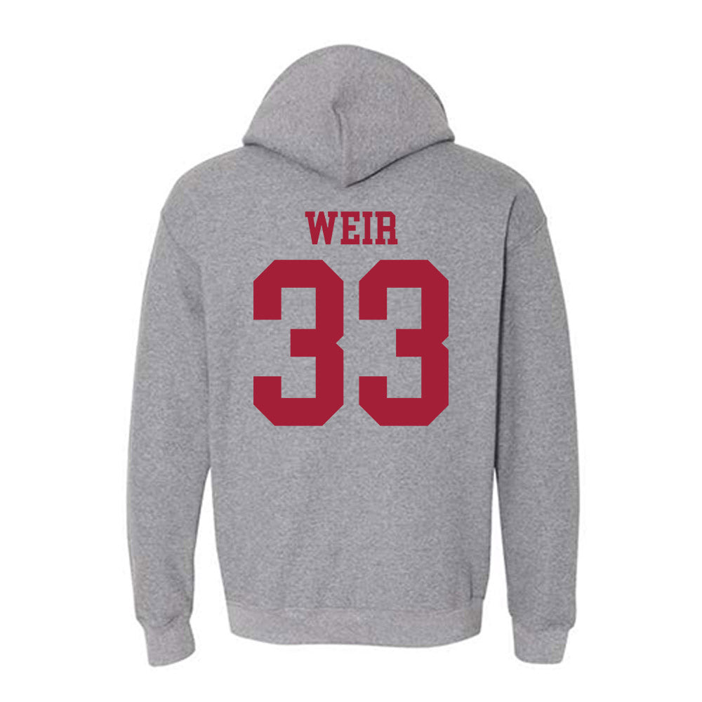 WSU - NCAA Football : Cameron Weir - Classic Fashion Shersey Hooded Sweatshirt-1