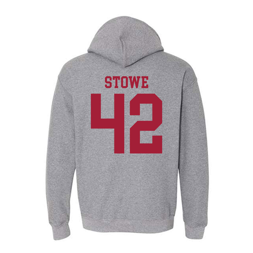 WSU - NCAA Baseball : Trevor Stowe - Classic Fashion Shersey Hooded Sweatshirt-1