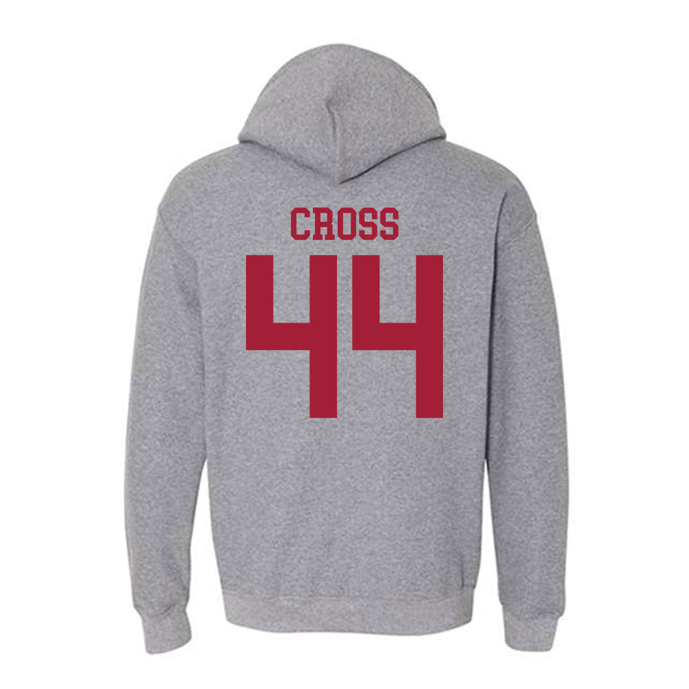 WSU - NCAA Baseball : Brock Cross - Classic Fashion Shersey Hooded Sweatshirt-1