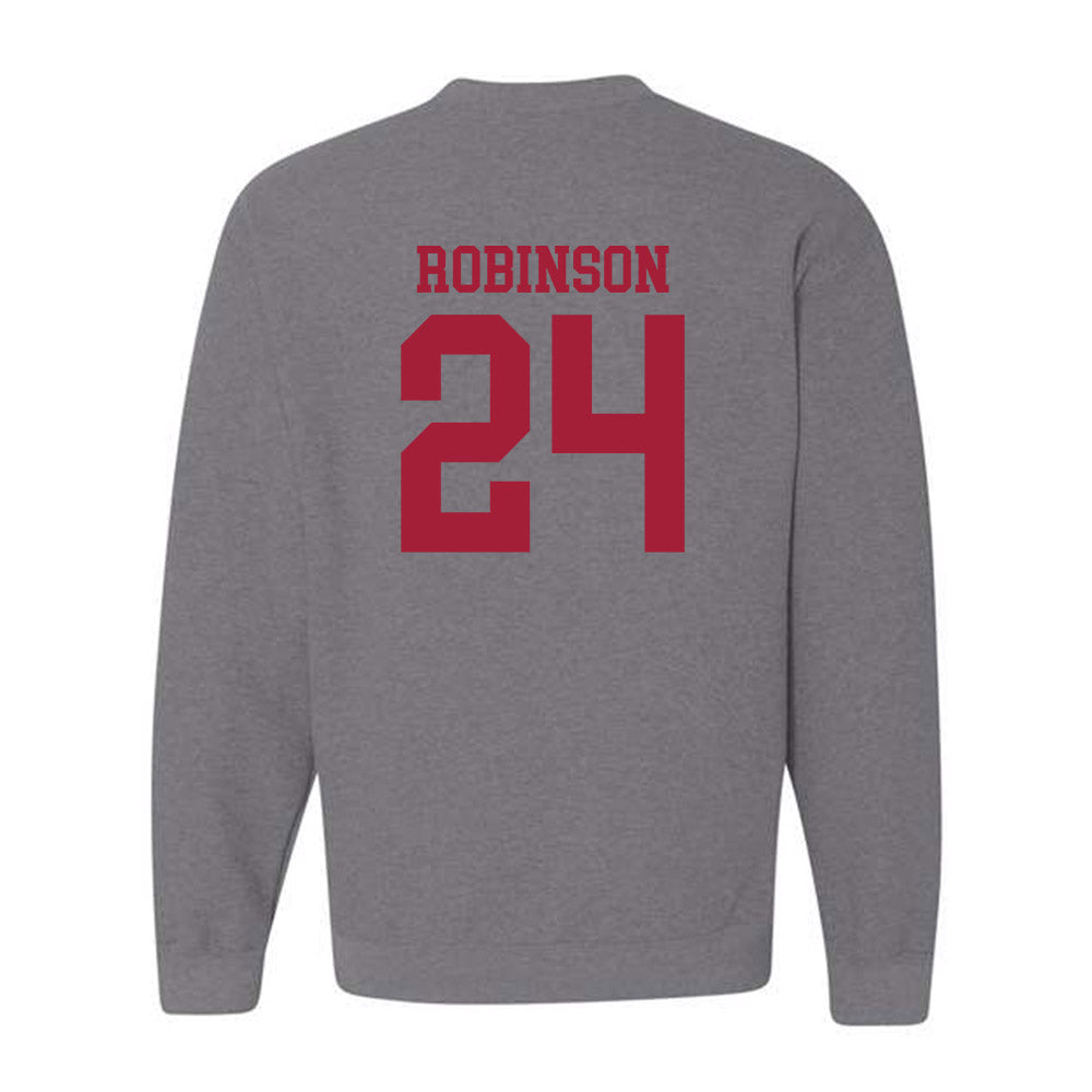 WSU - NCAA Men's Basketball : Dominik Robinson - Classic Fashion Shersey Crewneck Sweatshirt-1